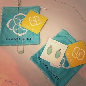 Kendra Scott Chalcedony & Gold set, Dani & Elisa